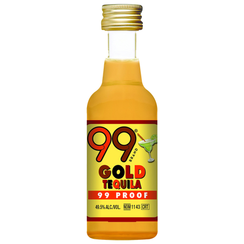 99 Brand Gold Tequila 50ml Sleeve (12 Bottles)