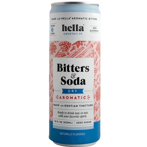 Hella Bitters & Soda Dry Aromatic 4 pack Cans
