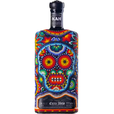 Kah Tequila Extra Añejo Huichol Tribe Tequila (Beaded Bottle: Limited Edition)