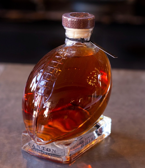 Cooperstown Distillery Canton Football Whiskey