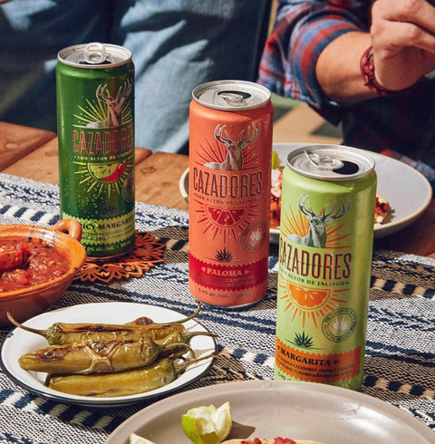 Cazadores Tequila Spicy Margarita Cocktail Ready-To-Drink 4-Pack Cans