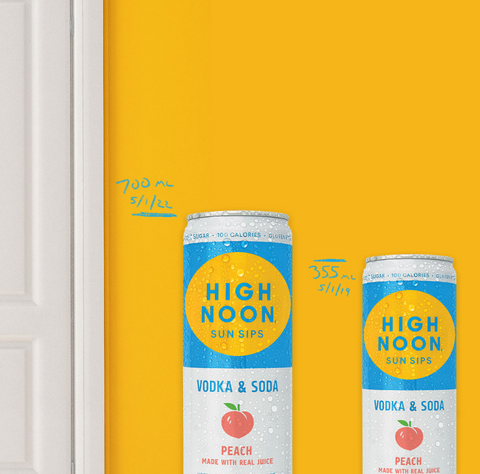 High Noon Peach Hard Seltzer (4 Pack) 355ml