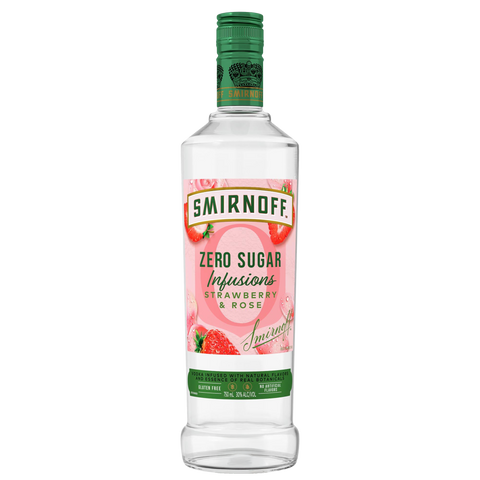 Smirnoff Zero Infusions Strawberry & Rose