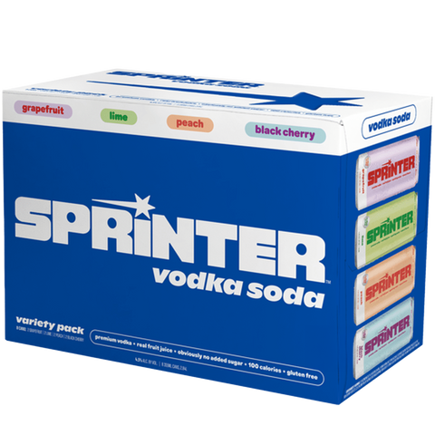 Sprinter Vodka Soda Variety Pack (8 Cans) by Kylie Jenner