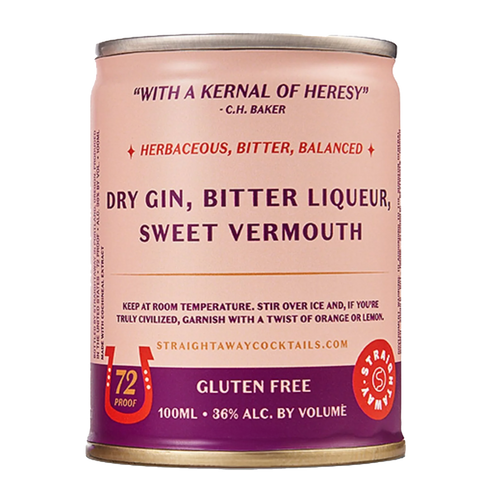 Straightaway Negroni Cocktail 100ml