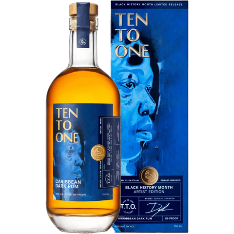 Ten To One Devin B. Johnson Caribbean Dark Rum (Black History Month Edition)