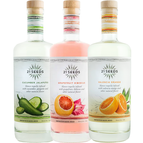 21 Seeds Tequila Party Pack 3 Bottle Collection