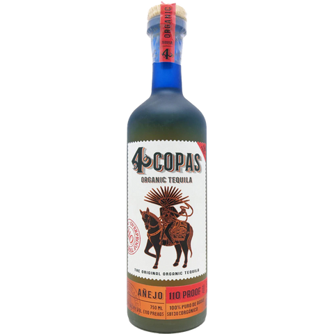 4 Copas Añejo Tequila (110 Proof)