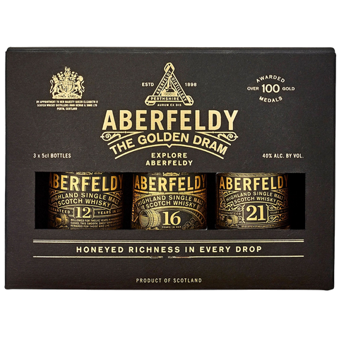 Aberfeldy the Golden Dram Single Malt Scotch Gift Set