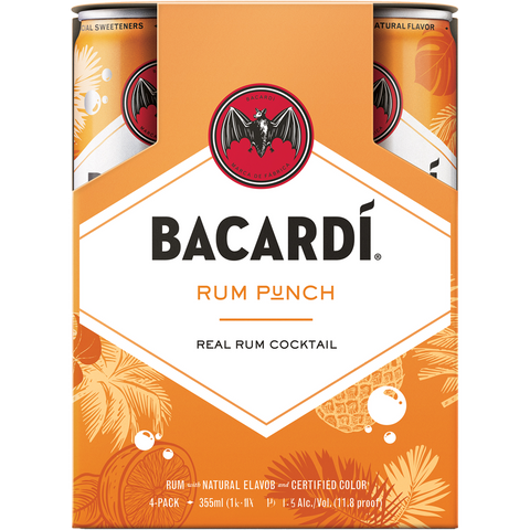 Bacardí Rum Punch Cans (4 Pack)