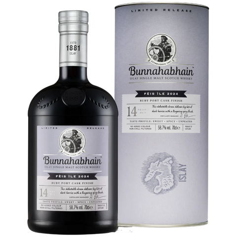 Bunnahabhain Fèis Ìle 2024: 14 Year Old Ruby Port Cask Finish