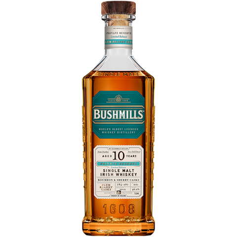 Bushmills Plum Brandy Cask 10 Year Private Reserve Whiskey