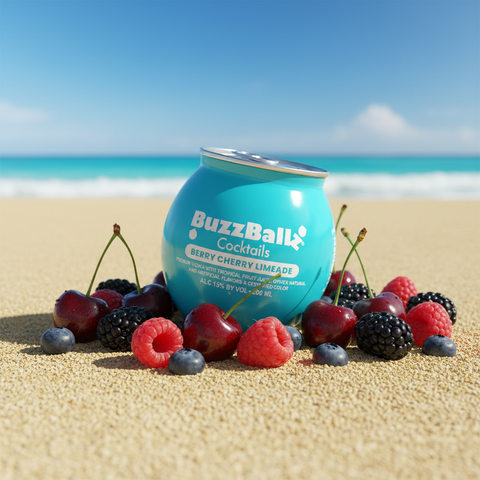 Buzzballz Berry Cherry Limeade 200ml RTD Set (6 Bottles)