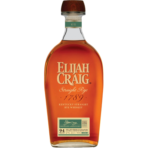 Elijah Craig Straight Rye Kentucky Whiskey
