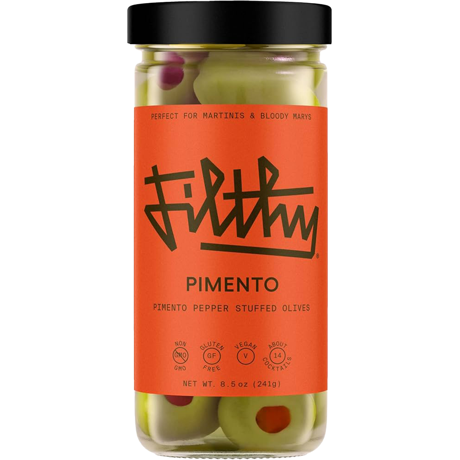 Filthy Foods Pimento Olives (Glass Jar) – DayDram