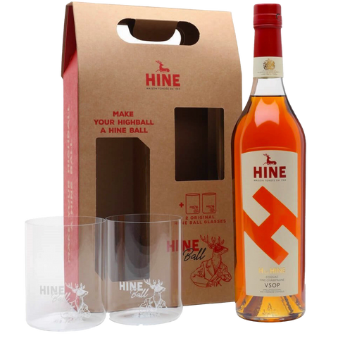 H by Hine Cognac VSOP Gift Set with Glasses