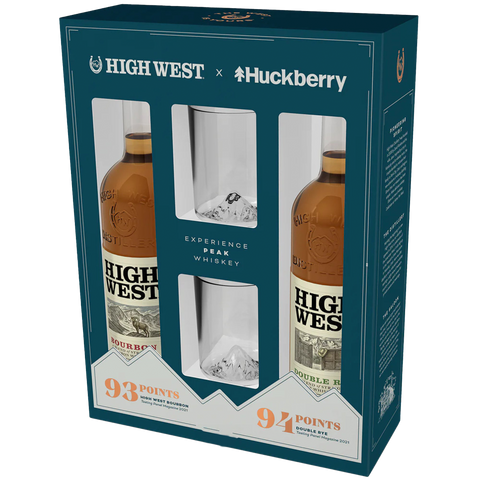 High West Bourbon X Huckberry Glass Cup Set
