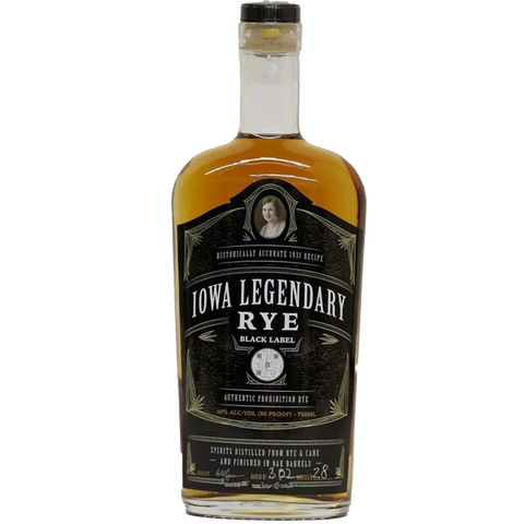 Iowa Legendary Rye Black Label Whiskey