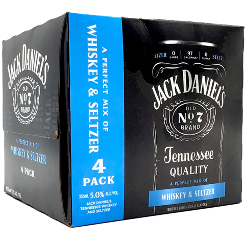 Jack Daniel's Whiskey & Seltzer (4 Pack Cans)