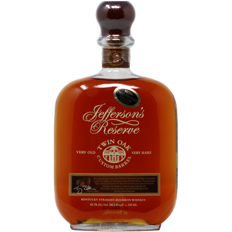 Jefferson's Reserve Twin Oak Non-Chill Filtered Bourbon