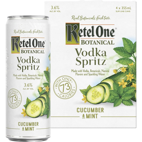 Ketel One Vodka Spritz Cucumber & Mint (4 Pack)
