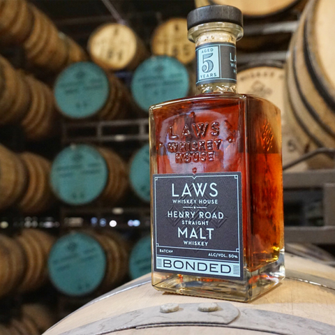 Laws Whiskey Henry Road Straight Malt Bonded