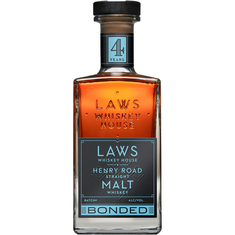 Laws Whiskey Henry Road Straight Malt Bonded