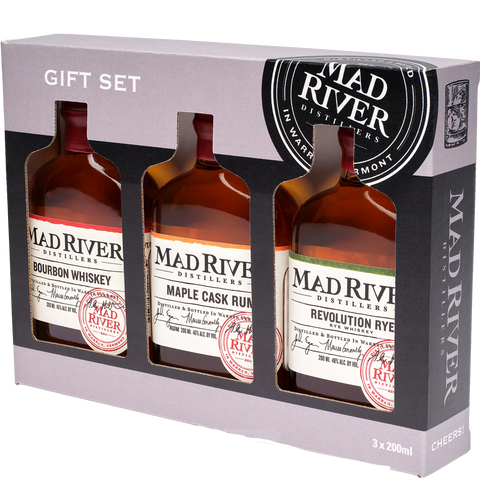 Mad River Distillers Whiskey Gift Pack 3x200ml