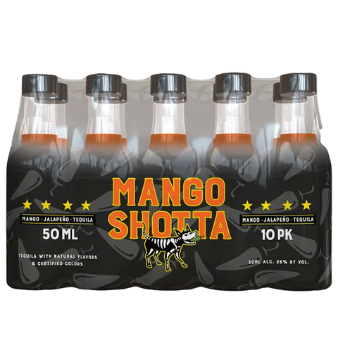 Mango Shotta Mango Jalapeño Tequila 50mL (10 Pack)