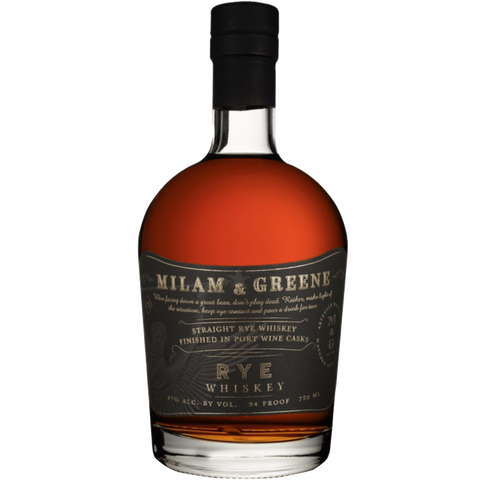 Milam and Greene Port Wine Cask Finish Straight Rye Whiskey