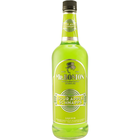 Mr. Boston Sour Apple Schnapps Liqueur