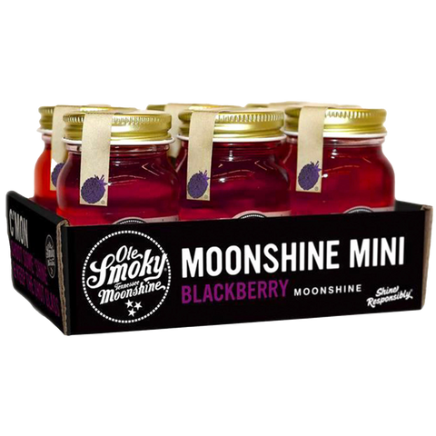 Ole Smoky Blackberry Moonshine 50mL (6 pack)