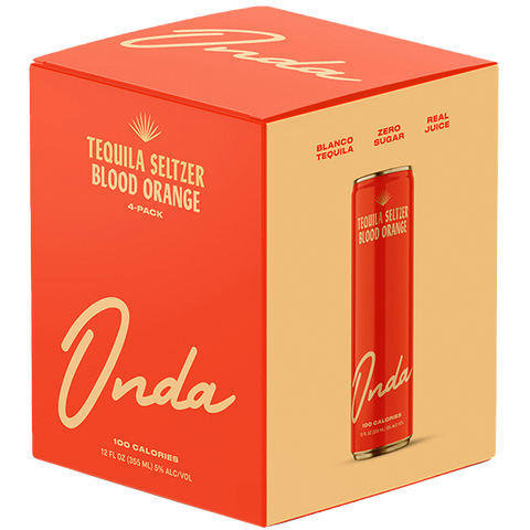 Onda Tequila Seltzer Blood Orange (4 Pack Cans)