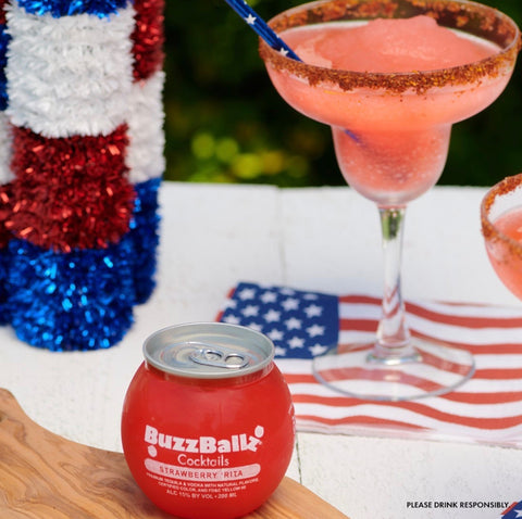 Buzzballz Strawberry 'Rita 200ml Set (6 Bottles)