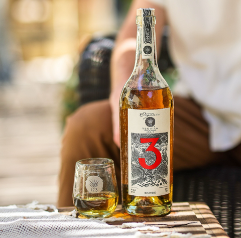 123 Organic Tequila Añejo (Tres) Tequila