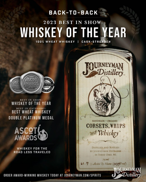 Journeyman Distillery Corsets, Whips and Whisky