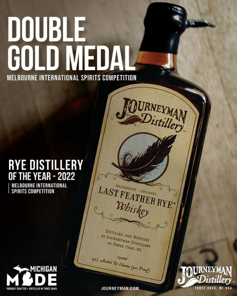 Journeyman Distillery Last Feather Rye Whiskey