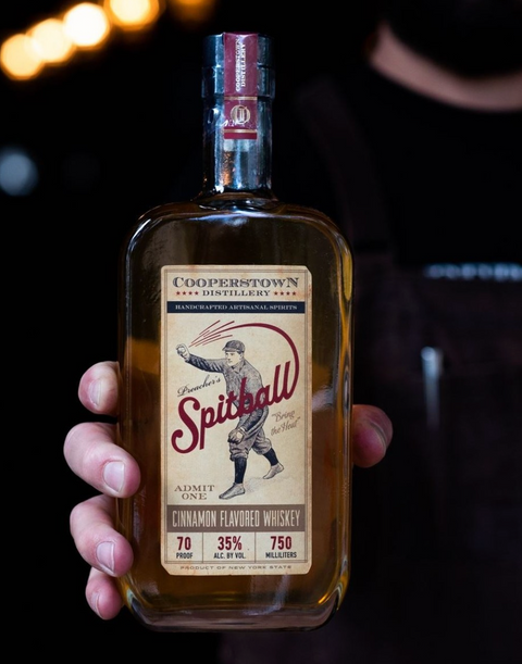 Cooperstown Distillery Spitball Cinnamon Whiskey (Less Sugar)