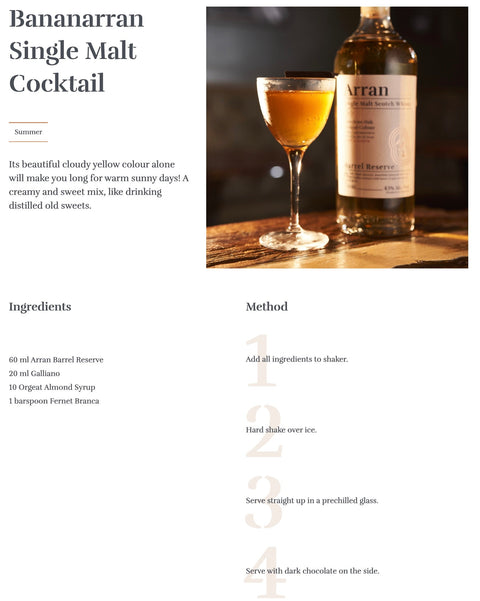 Arran Barrel Reserve Single Malt Whisky