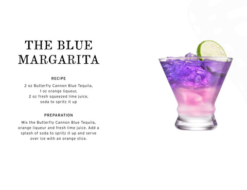 Butterfly Cannon Blue: Color Changing Tequila