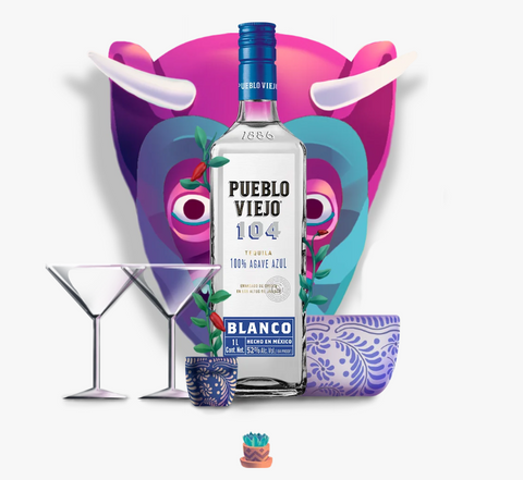 Pueblo Viejo 104 Proof Blanco Tequila