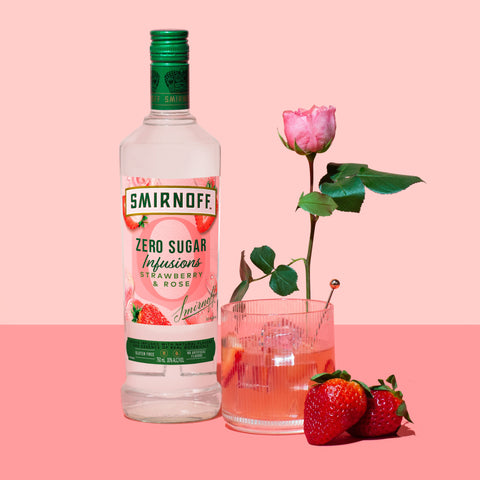 Smirnoff Zero Infusions Strawberry & Rose