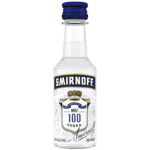 Smirnoff 100 Proof 50ml Sleeve (10 bottles)