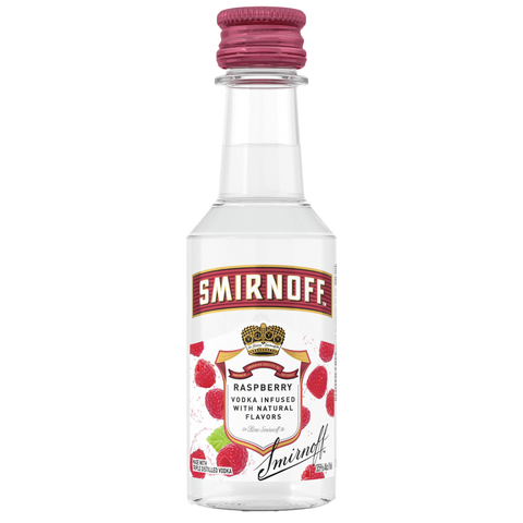 Smirnoff Raspberry 50ml Sleeve (10 bottles)