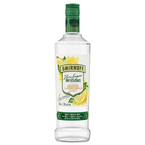 Smirnoff Zero Infusions Lemon & Elderflower