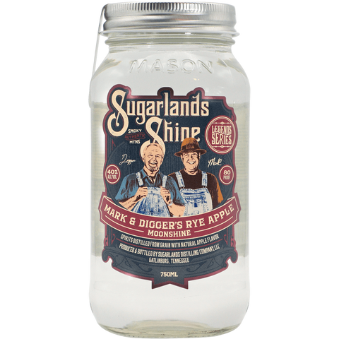 Sugarlands Shine Mark and Digger's Rye Apple Moonshine