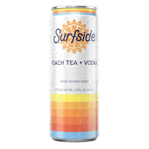 Surfside Peach Tea + Vodka 12 oz can, 4.5% ABV