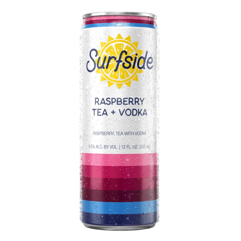 Surfside Raspberry Tea + Vodka 12 oz can, 4.5% ABV