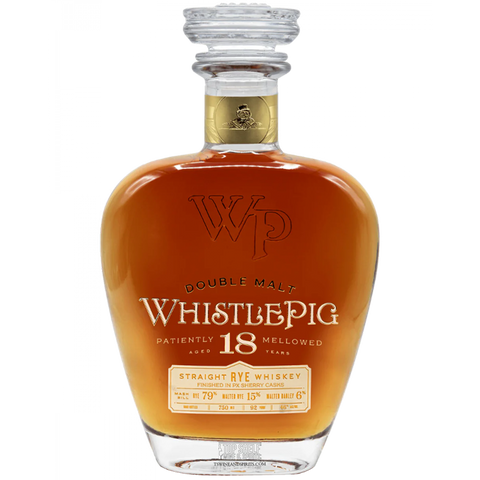 WhistlePig Double Malt 18 Year Old Straight Rye Whiskey (Old Bottle)