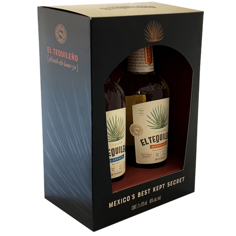 El Tequileño Tequila Gift Pack 2 Bottles (375mL)